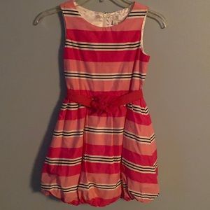 Children’s Place pink striped dress.